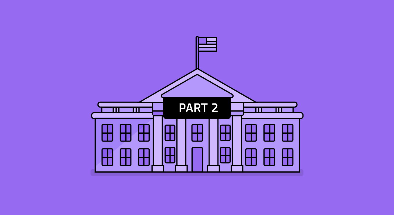 An illustration of the US White House to represent the minimum SBOM requirements when selling to the US federal government.