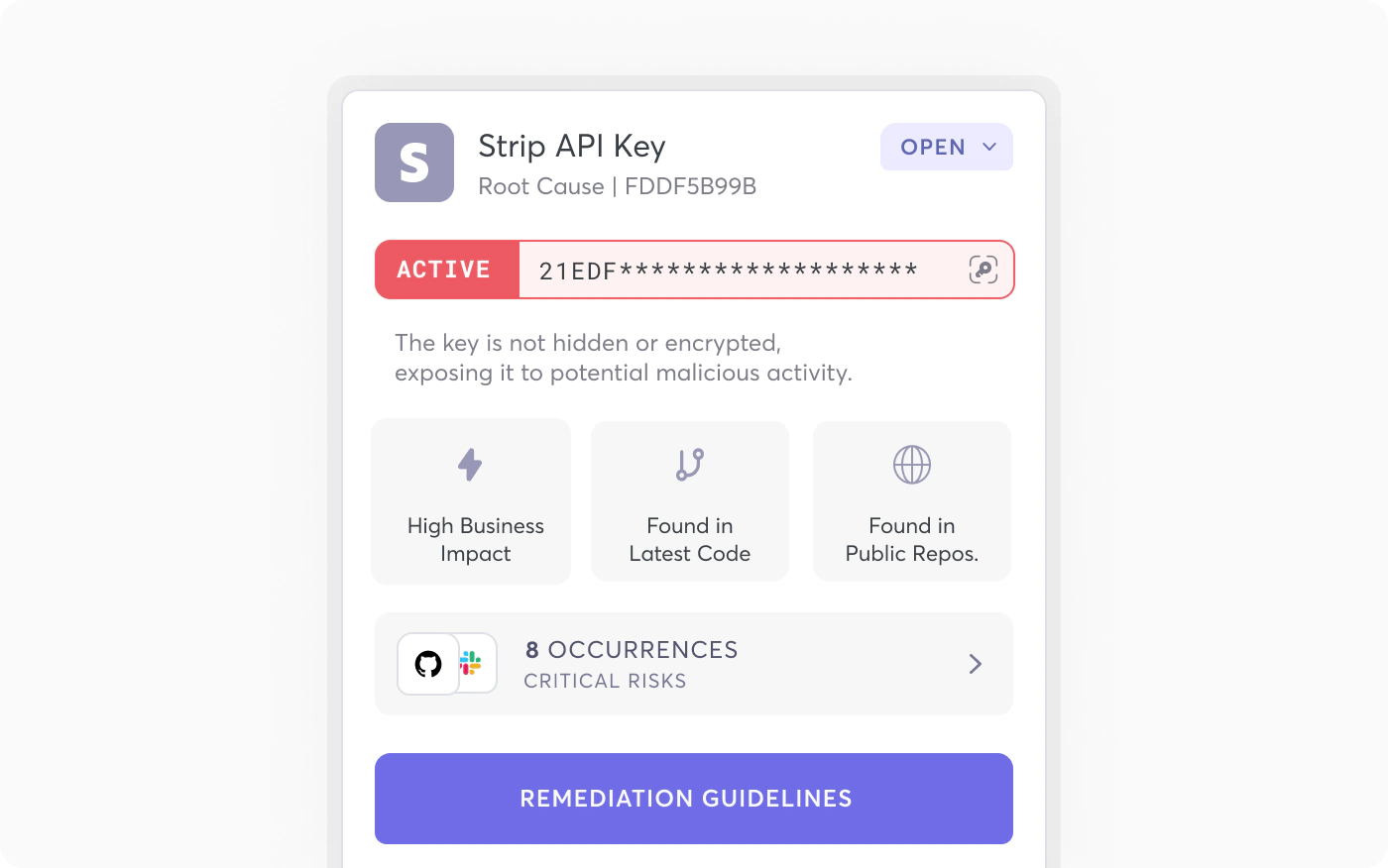 Stipe API Key - Secrets Detection